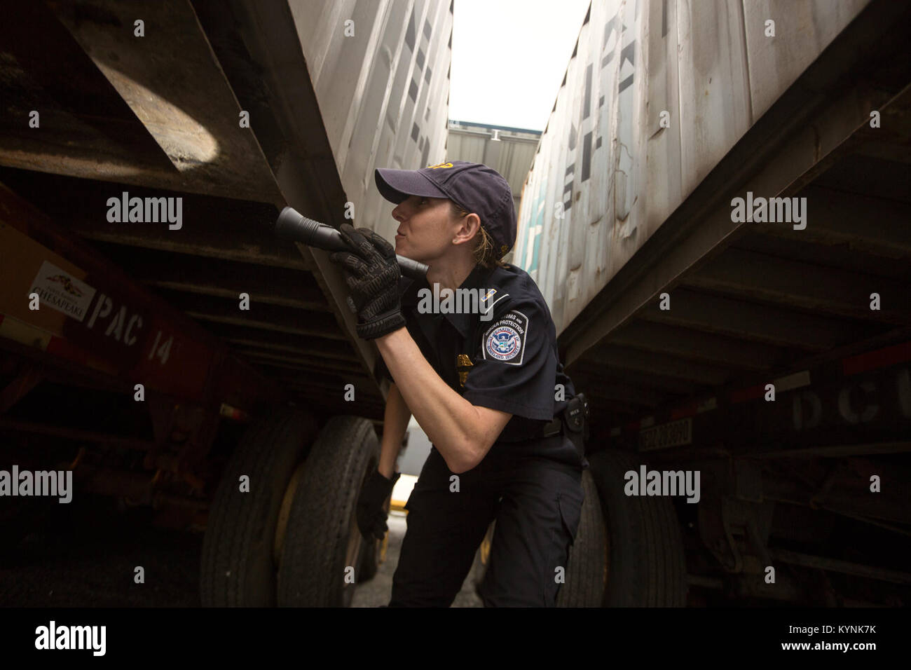 Agriculture inspection specialists with U.S. Customs and Border ...