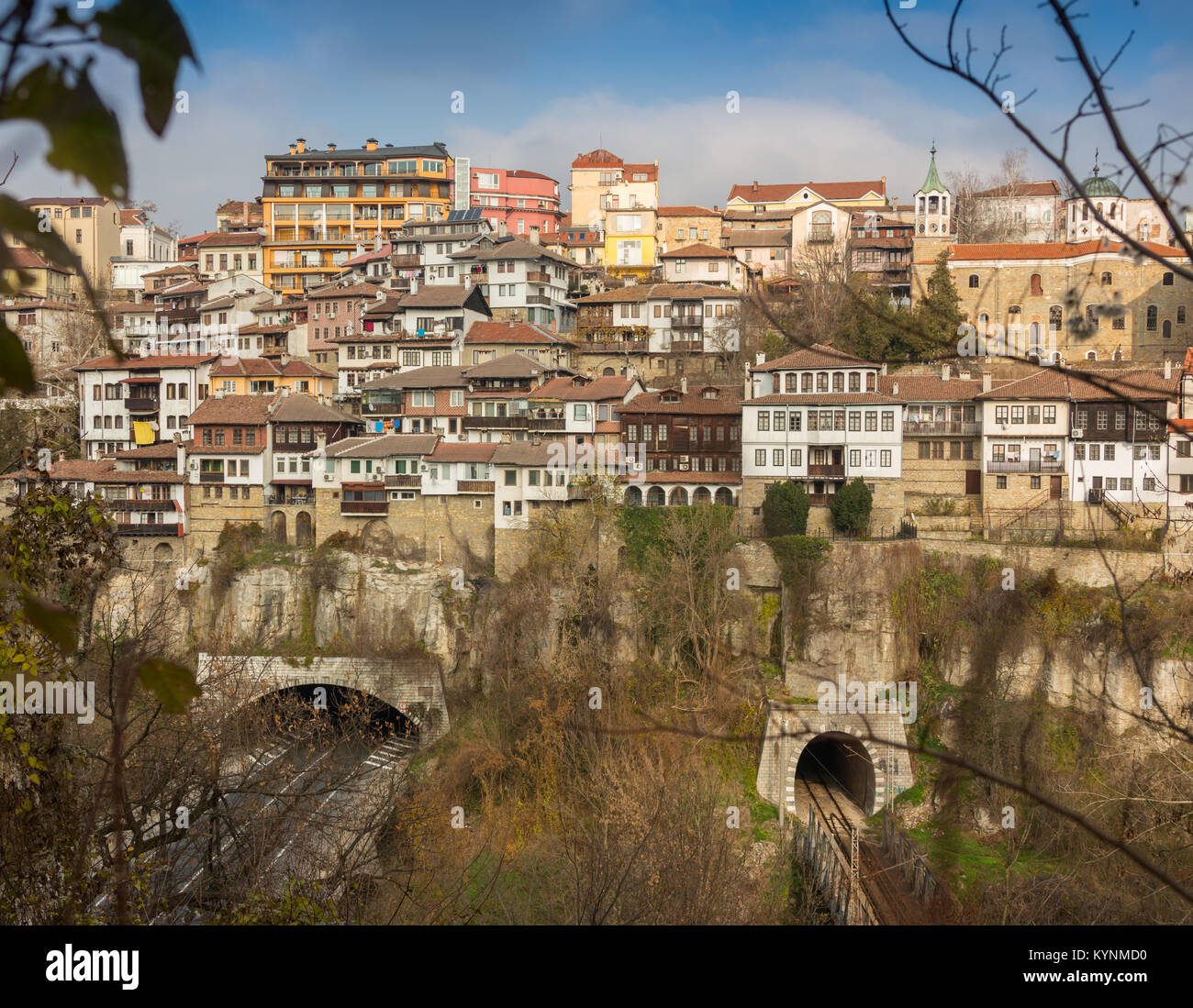 Veliko Tarnovo in a beautiful summer day, Bulgaria. Stock Photo