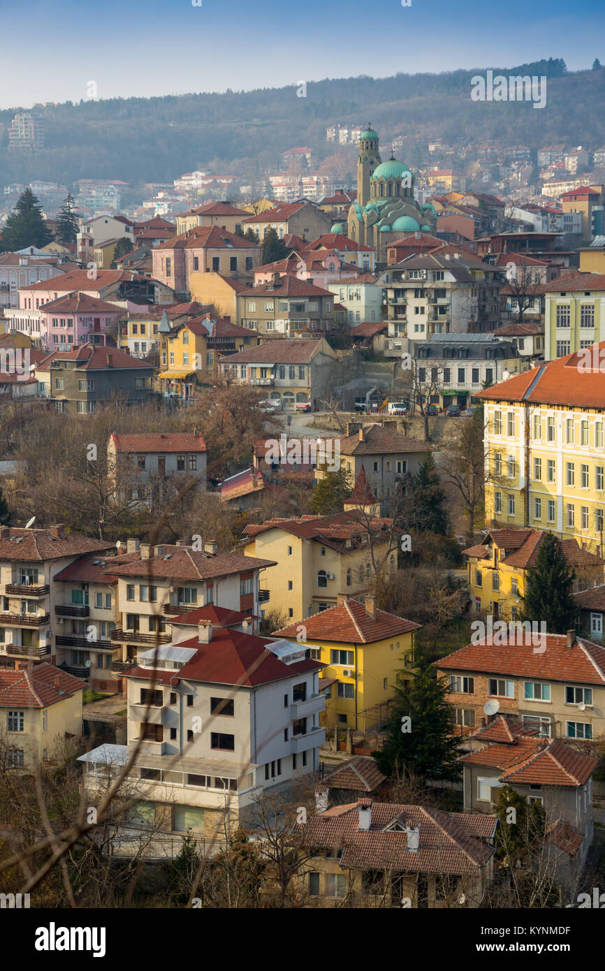 Veliko Tarnovo in a beautiful summer day, Bulgaria. Stock Photo