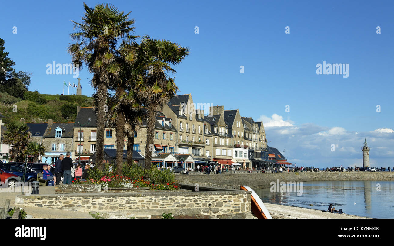 Port of La Houle, Cancale (Britanny, France). Stock Photo