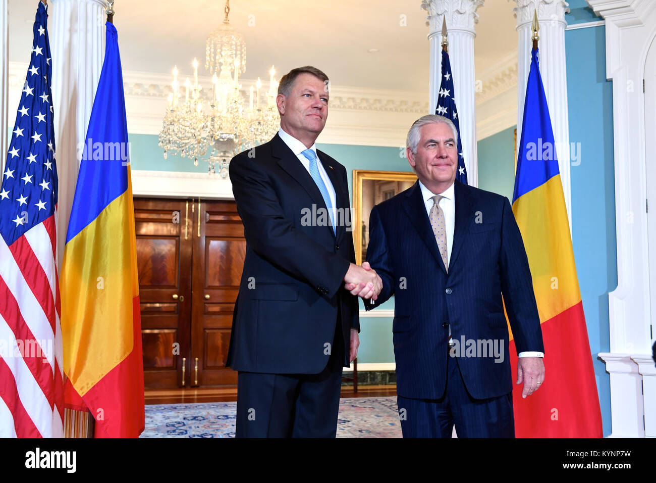 Romania s president klaus werner iohannis hi-res stock photography and ...
