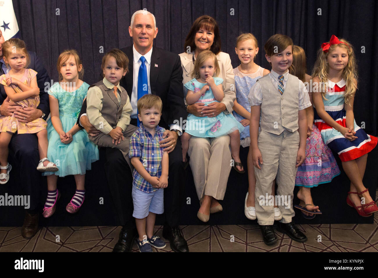 Vice President Mike Pence Mrs Karen Pence And Families Of The Stock Photo Alamy https www alamy com stock photo vice president mike pence mrs karen pence and families of the united 171967794 html