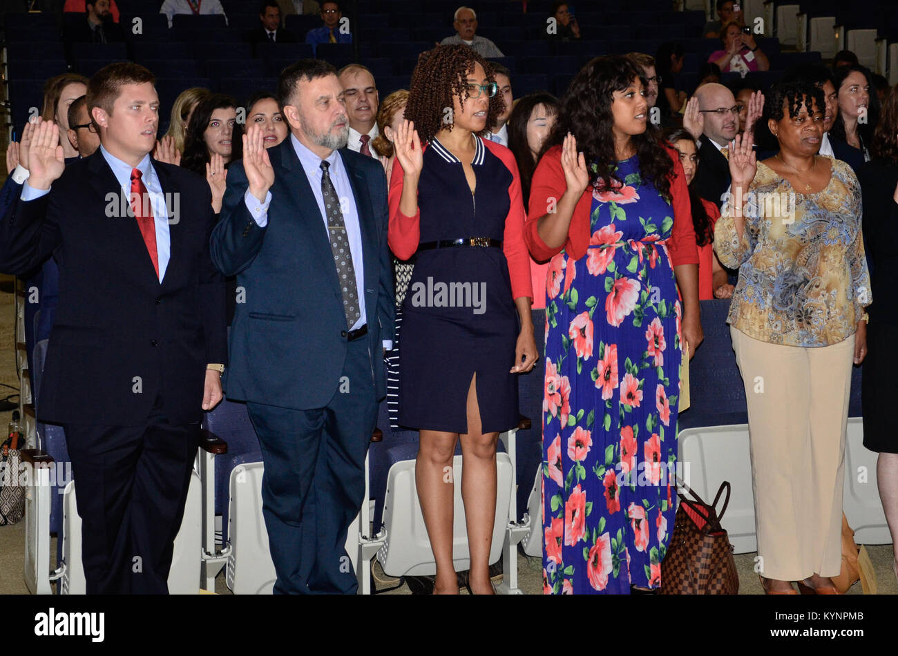 Members of the 143rd Civil Service Orientation Class took their oath ...