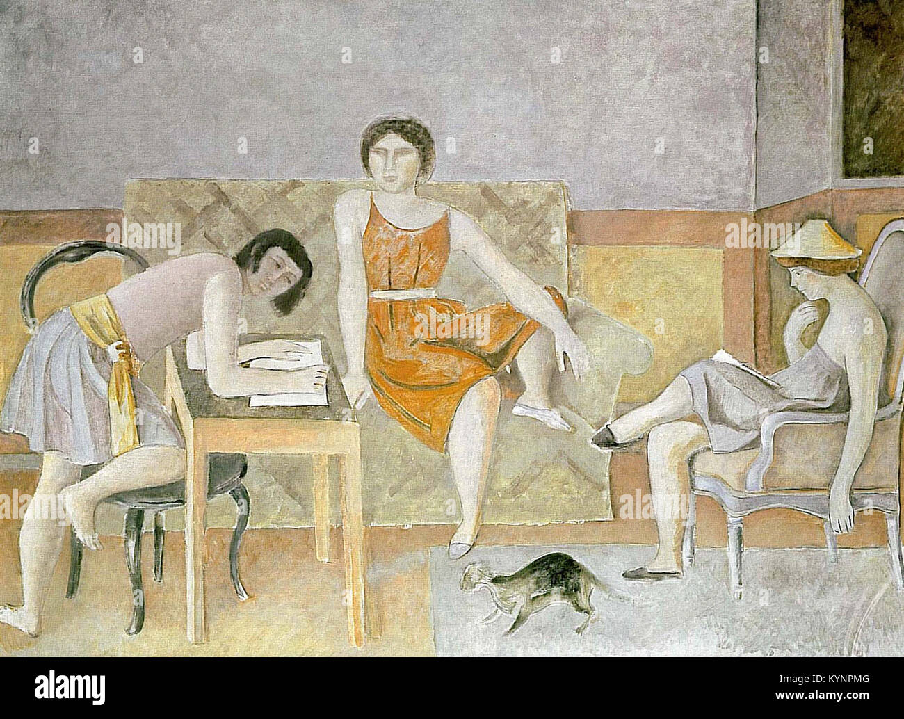 balthus - balthus les trois soeurs Stock Photo - Alamy