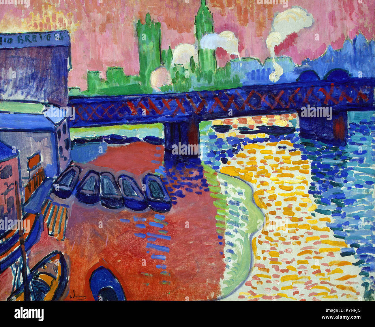 André Derain - Charing Cross Bridge, London Stock Photo - Alamy