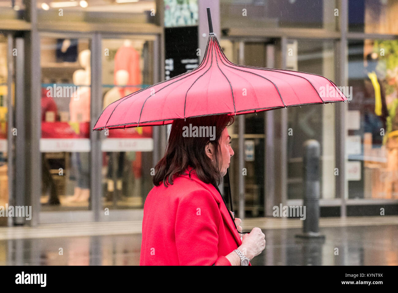 Heavy Rain, Southport, Merseyside. 15th January 2018. UK Weather. A