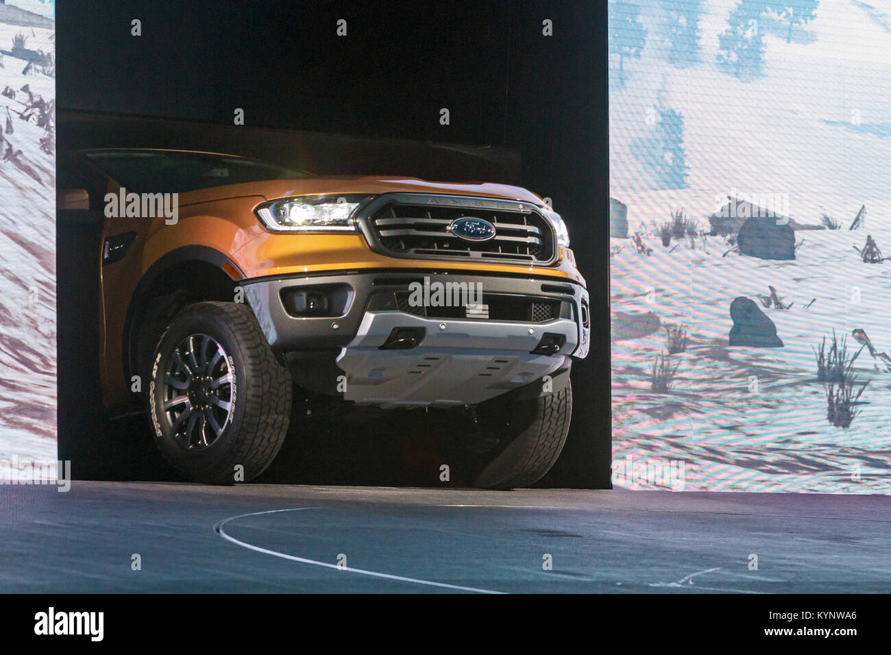 Detroit Michigan Usa 14th Jan 2018 The New 2019 Ford