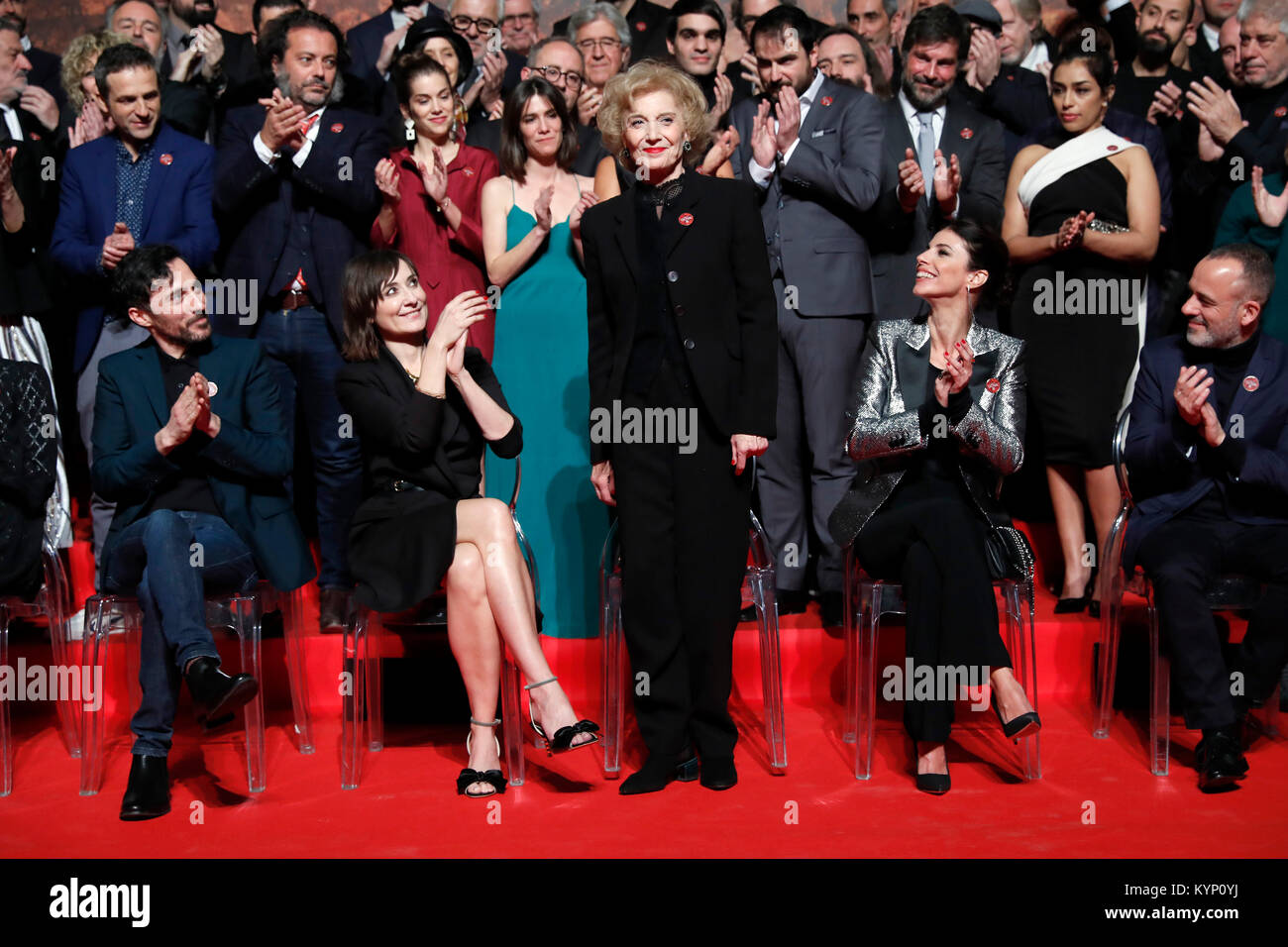 Actress Nathalie Poza, Maribel Verdu and Marisa Paredes during