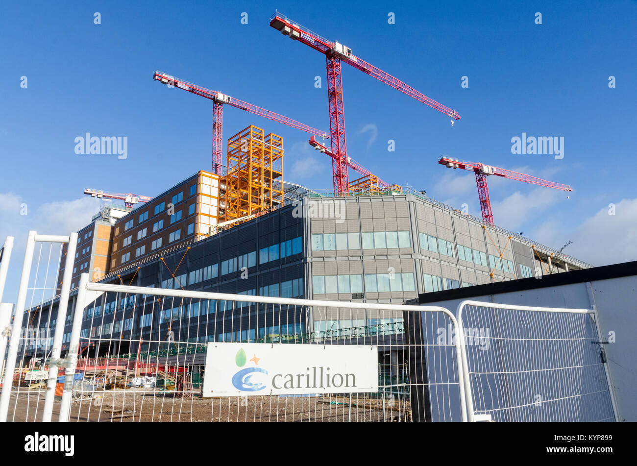 Smethwick, West Midlands, UK. Construction work has stopped at the £350