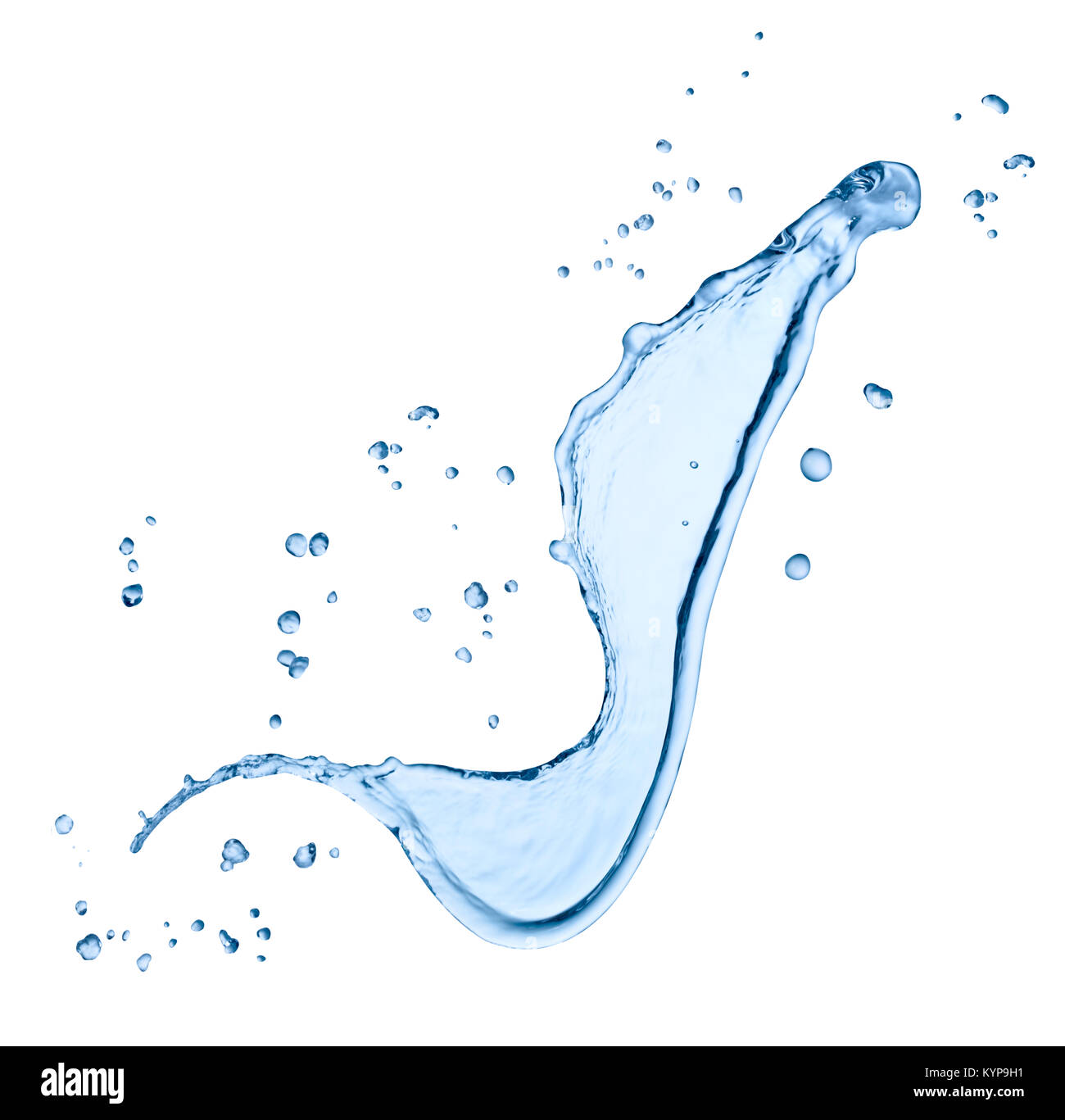 close up of a water splash on white background Stock Photo - Alamy