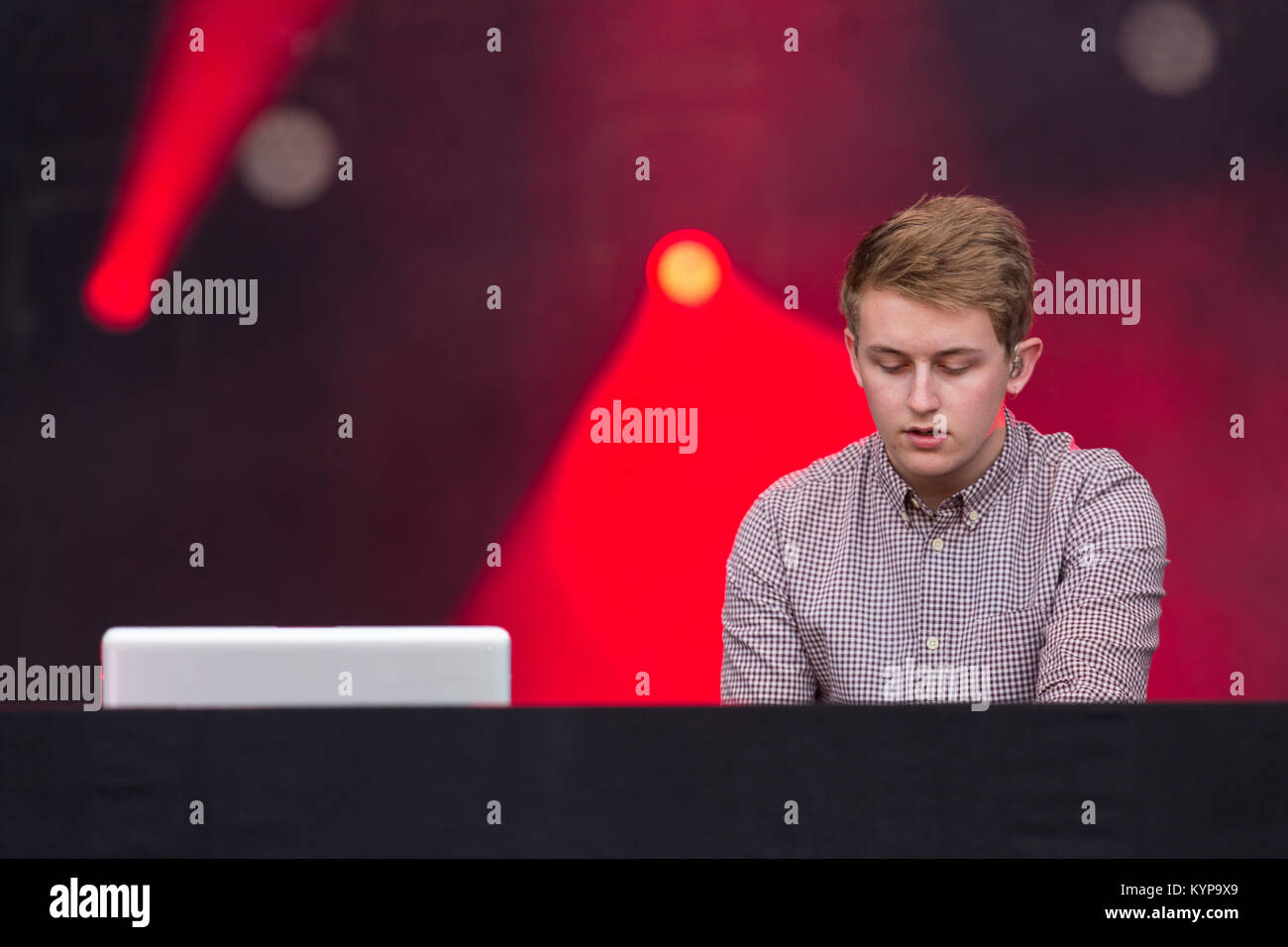 The English electronic music duo Disclosure performs a live concert the Norwegian music festival