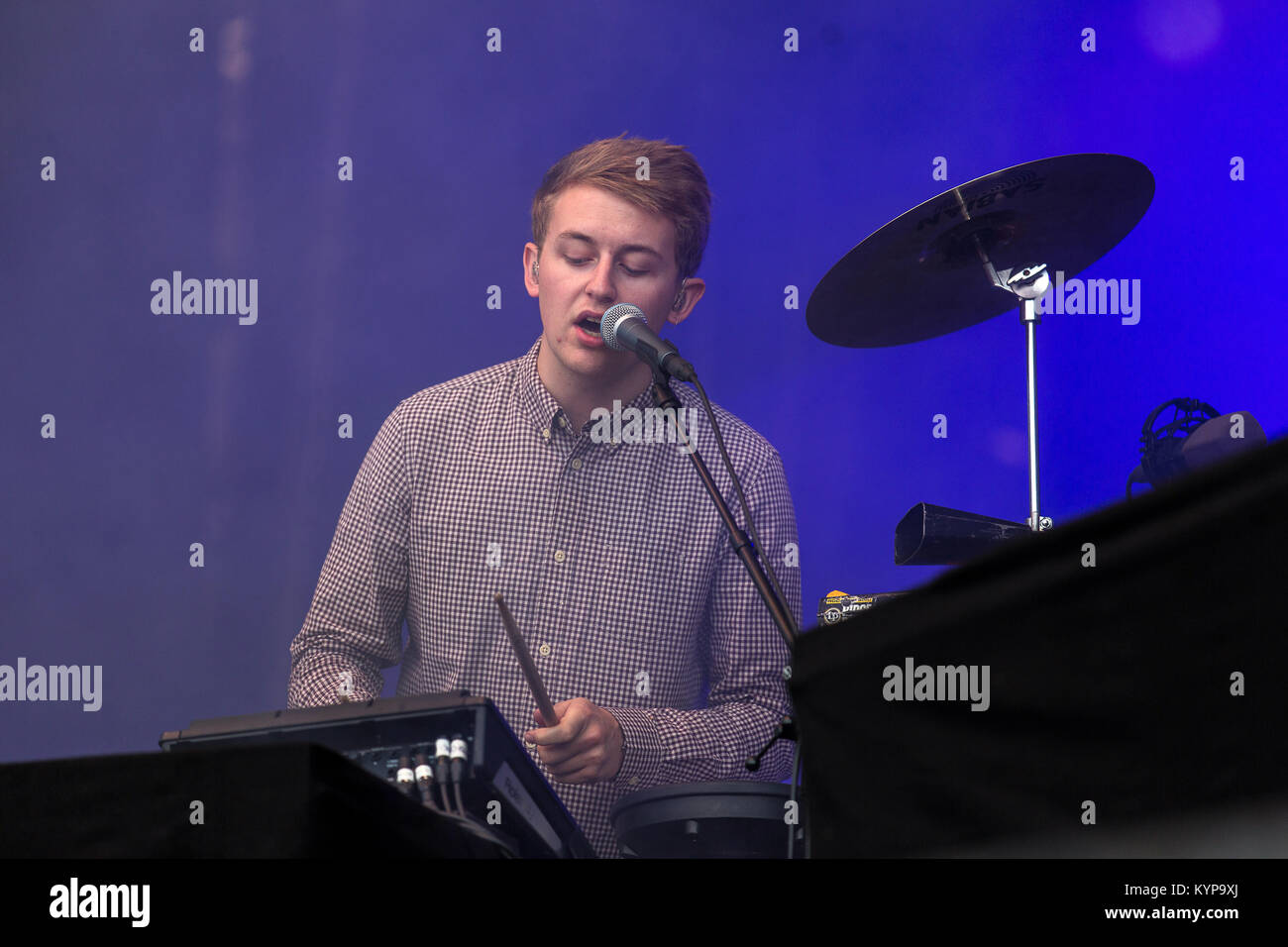 The English electronic music duo Disclosure performs a live concert the Norwegian music festival