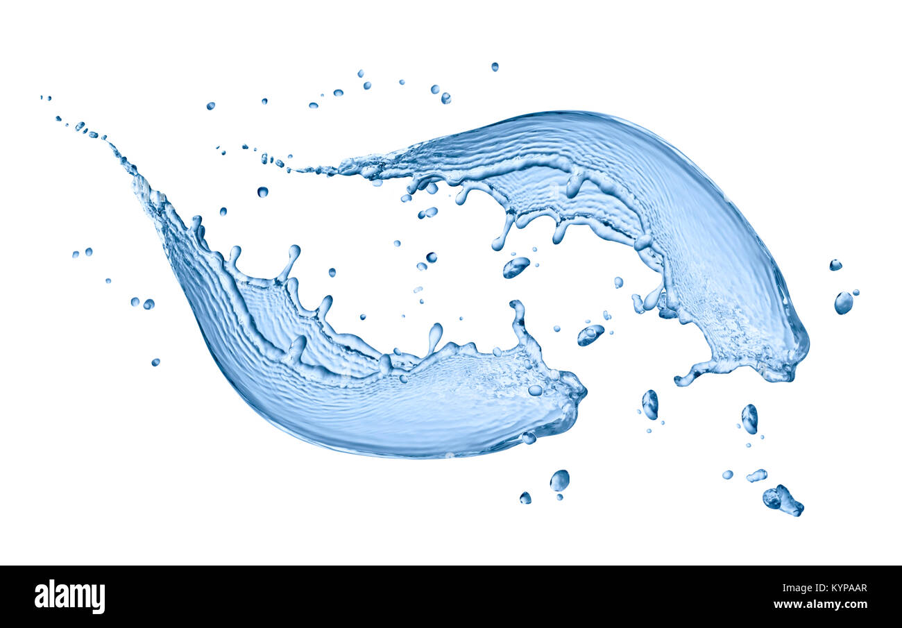 close up of a water splash on white background Stock Photo - Alamy