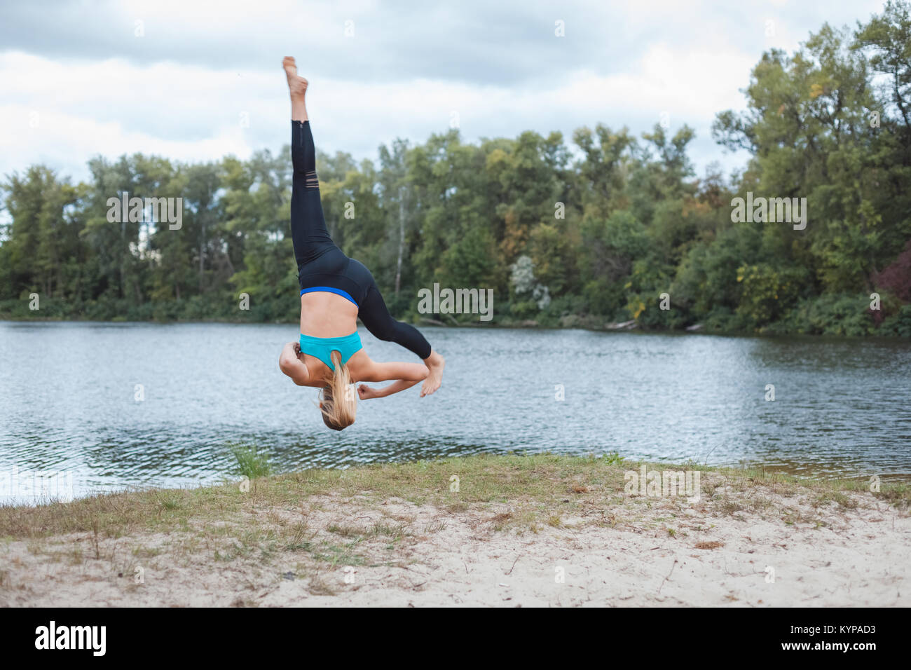 Do somersaults hi-res stock photography and images - Alamy