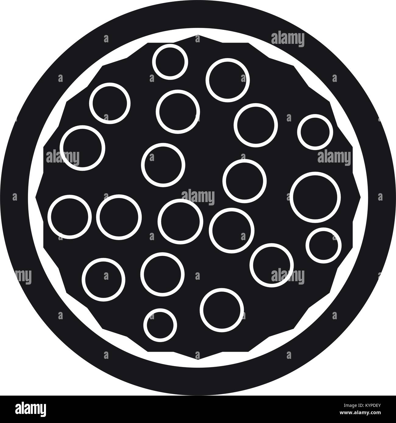 Isolated pizza silhouette Stock Vector Image & Art - Alamy