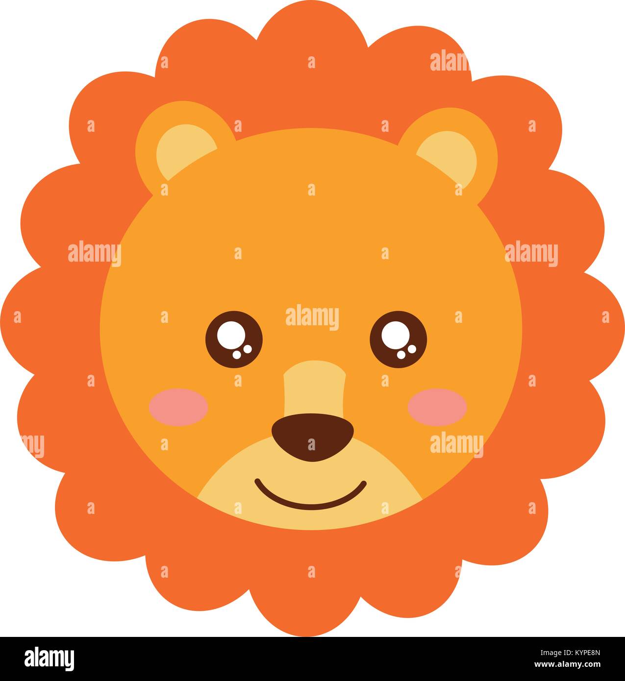 baby cute animal lion head Stock Vector Image & Art - Alamy