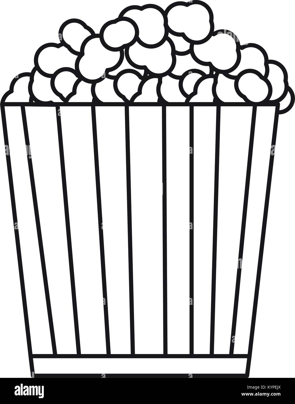 Isolated popcorn outline Stock Vector Image & Art Alamy