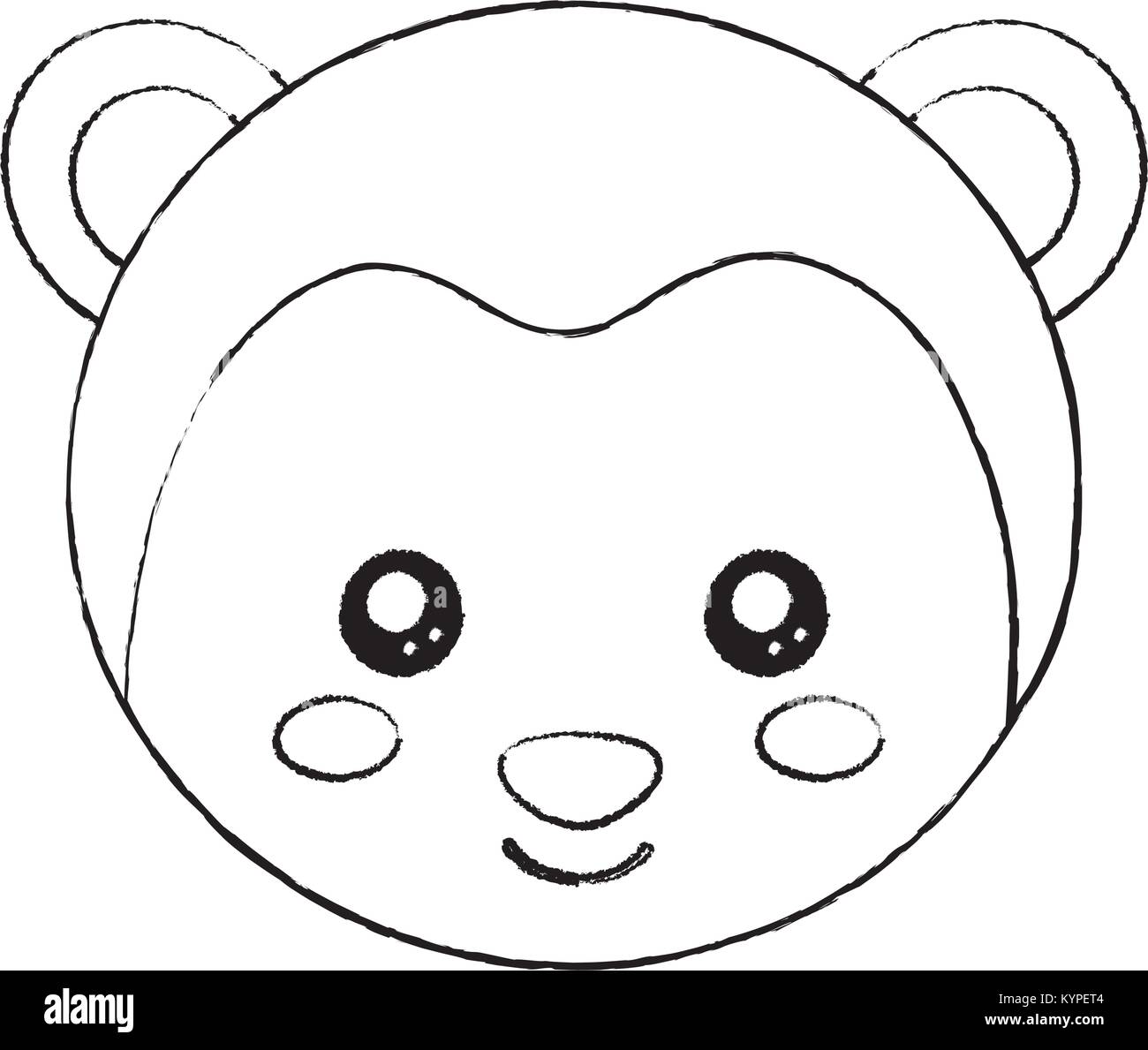 monkey cute animal icon image  Stock Vector