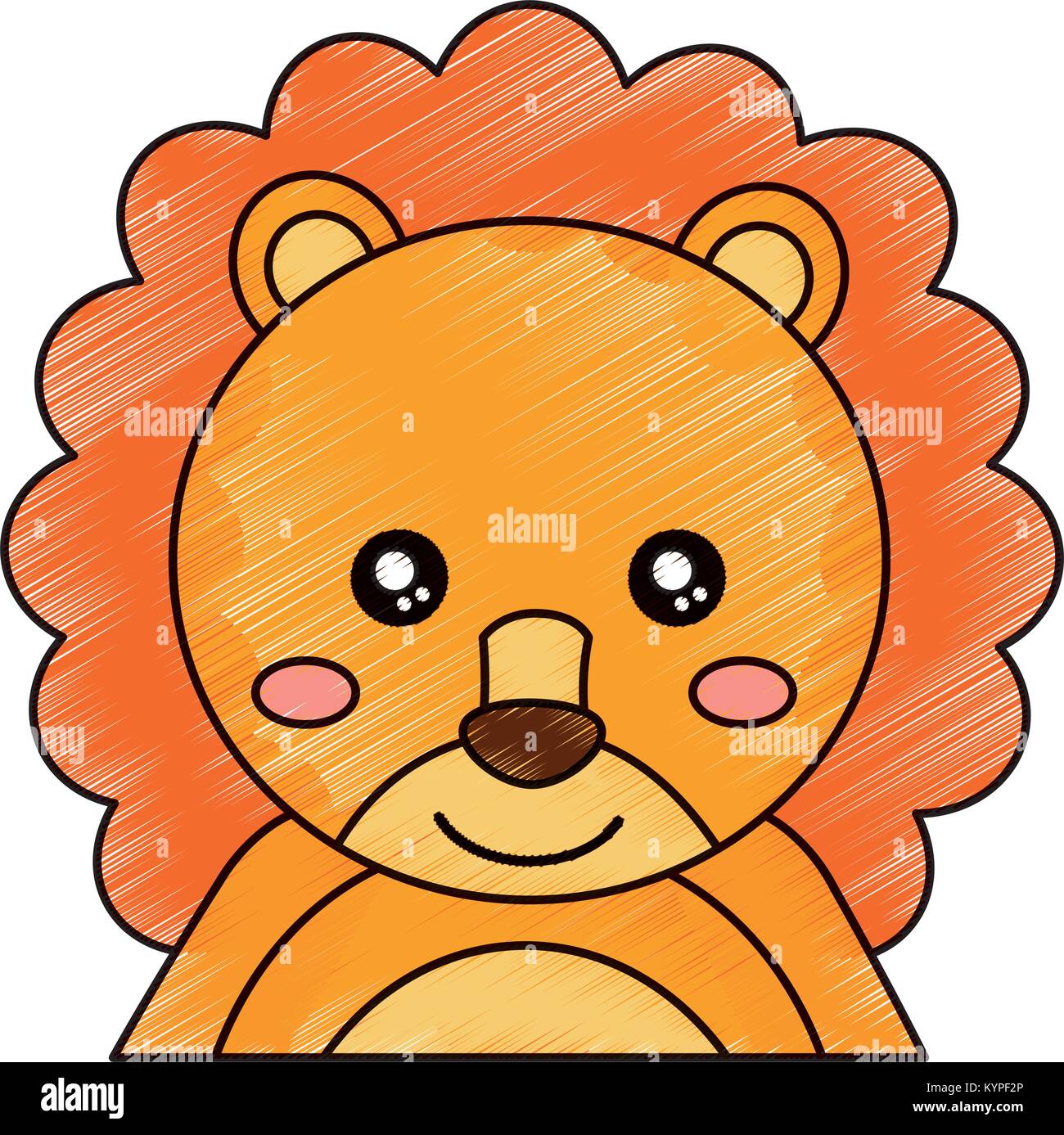 cute portrait lion animal baby Stock Vector Image & Art - Alamy