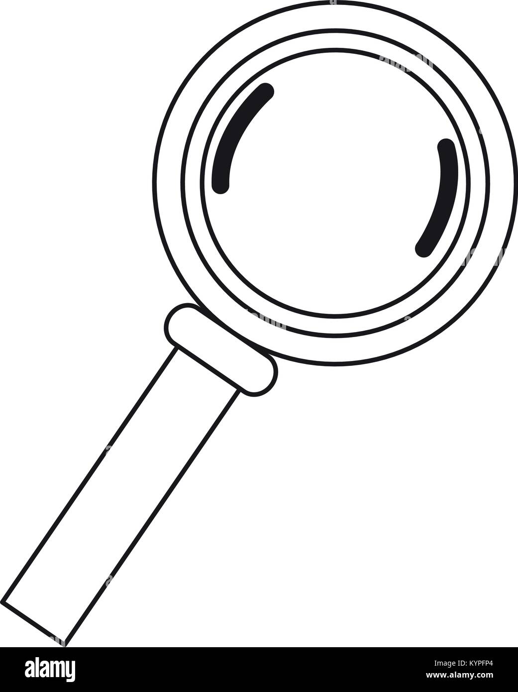 Isolated magnifying glass icon Stock Vector Image & Art - Alamy