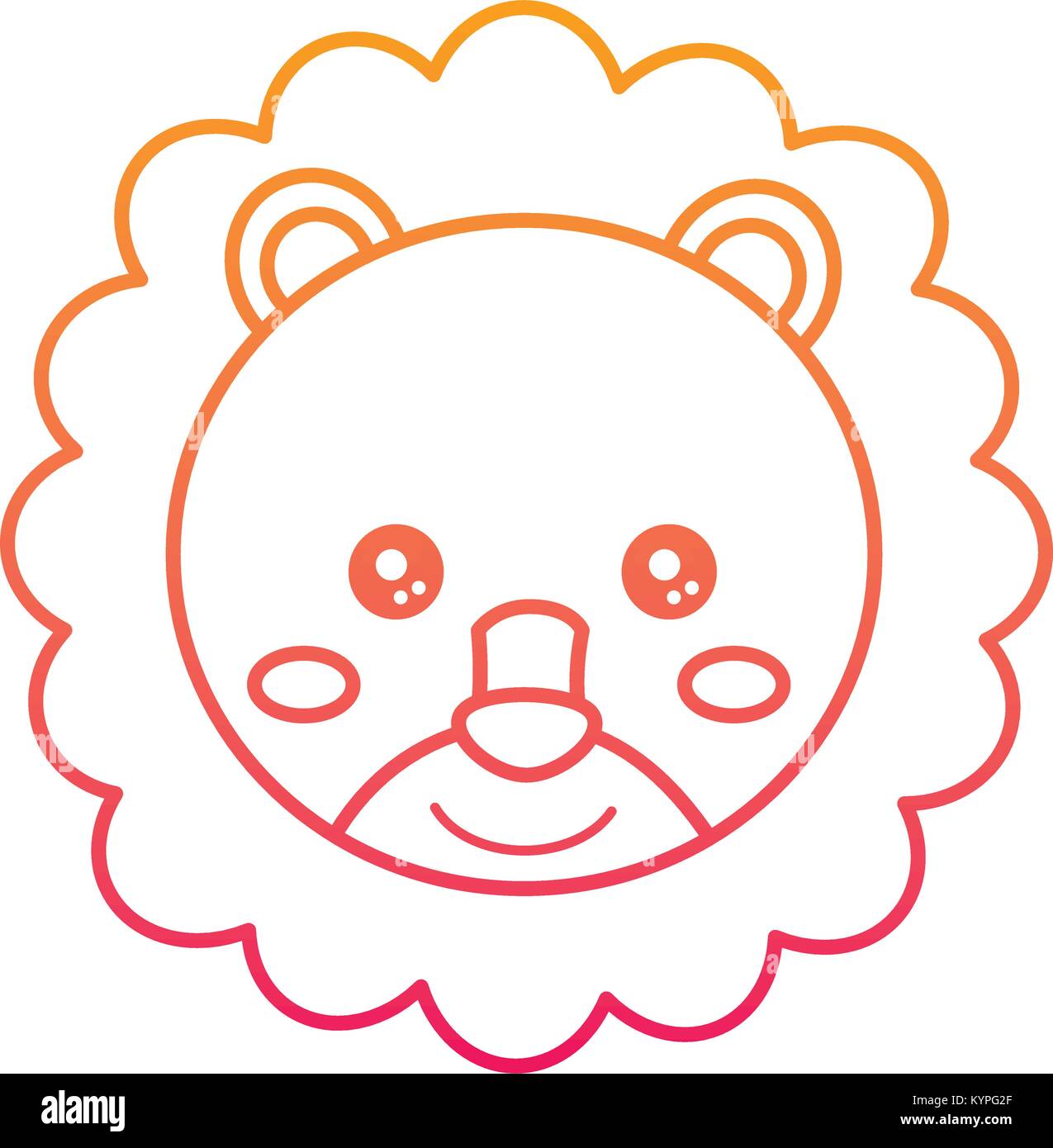 baby cute animal lion head Stock Vector Image & Art - Alamy