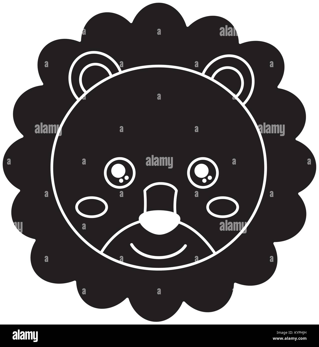 baby cute animal lion head Stock Vector Image & Art - Alamy