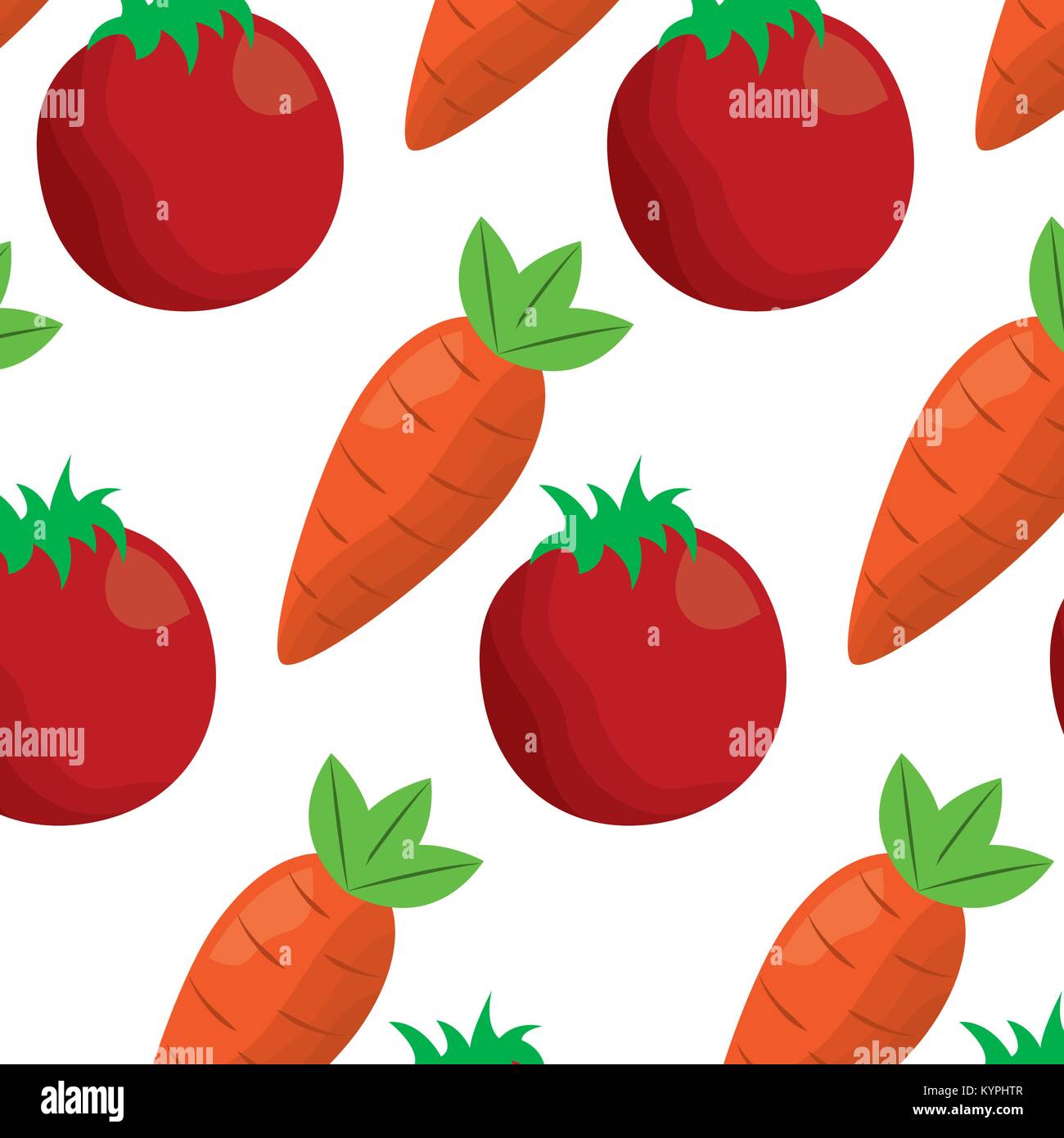 tomato and carrot vegetables fresh seamless pattern Stock Vector Image ...
