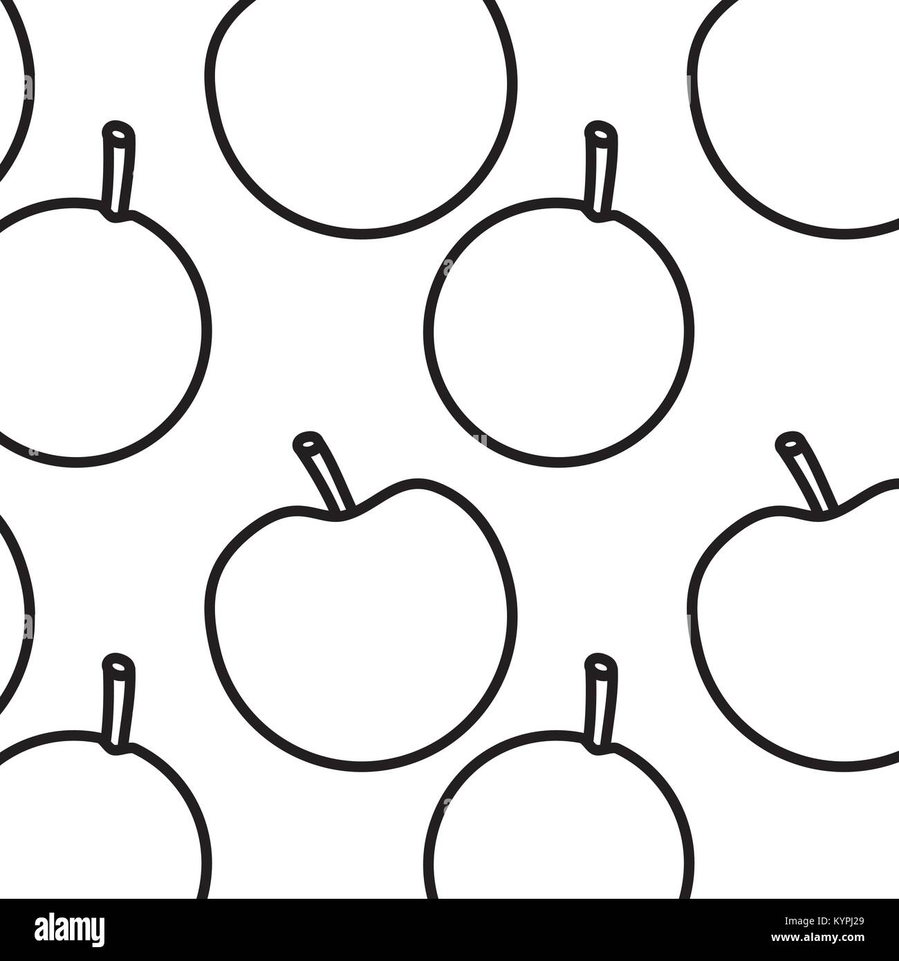apple and orange fruit seamless pattern Stock Vector Image & Art Alamy