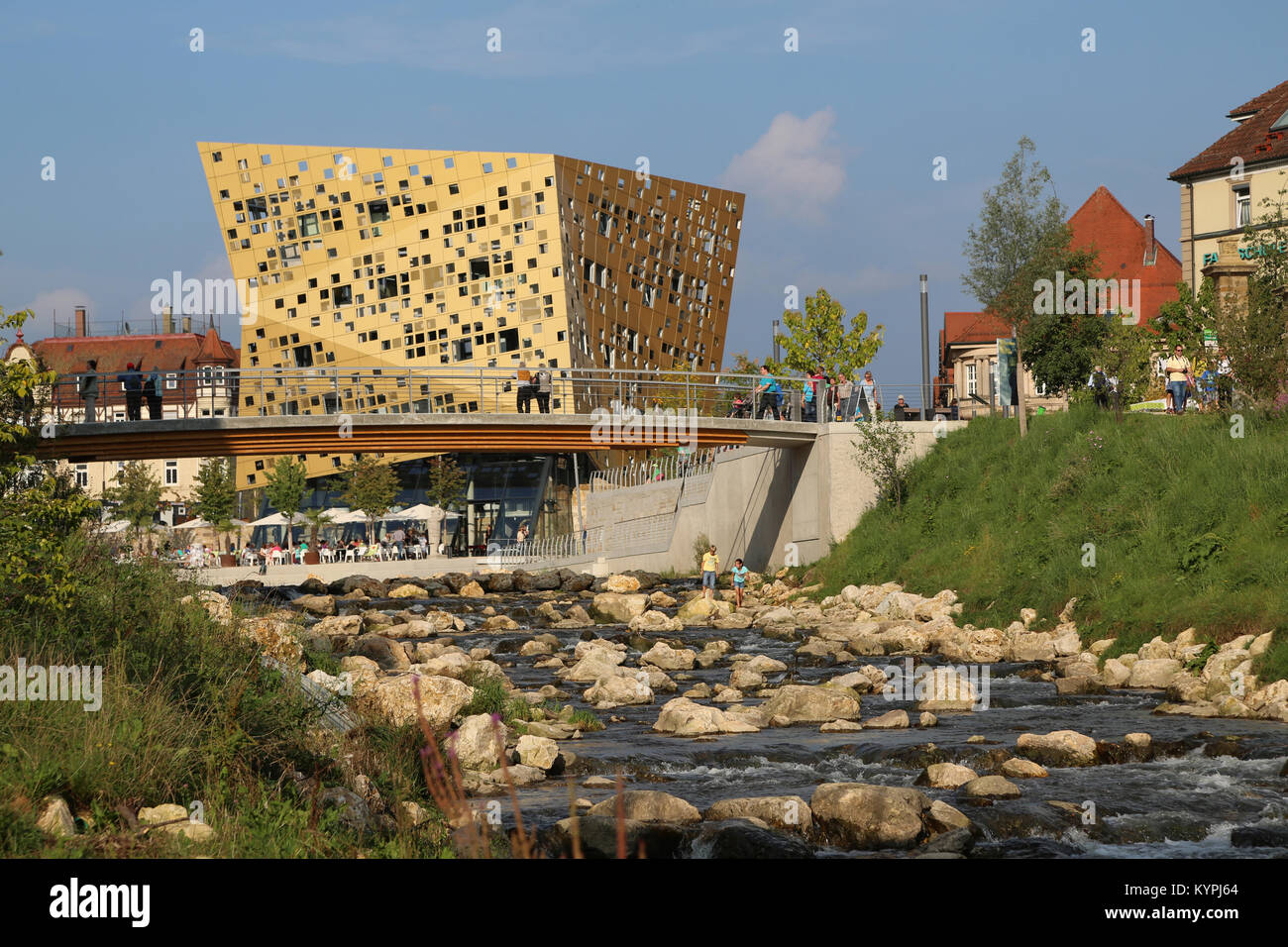 Forum gold and silver, view from the river Rems Stock Photo Alamy