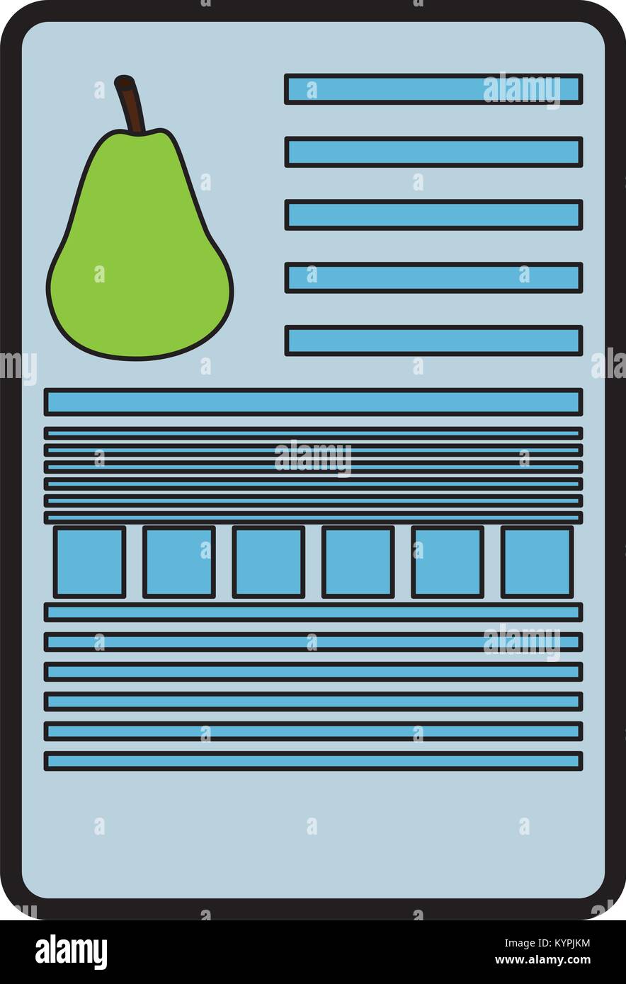 pear nutrition facts label template Stock Vector Image & Art Alamy