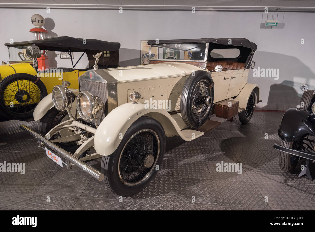 Salamanca, Spain December 29 2017 Rolls Royce historic car in