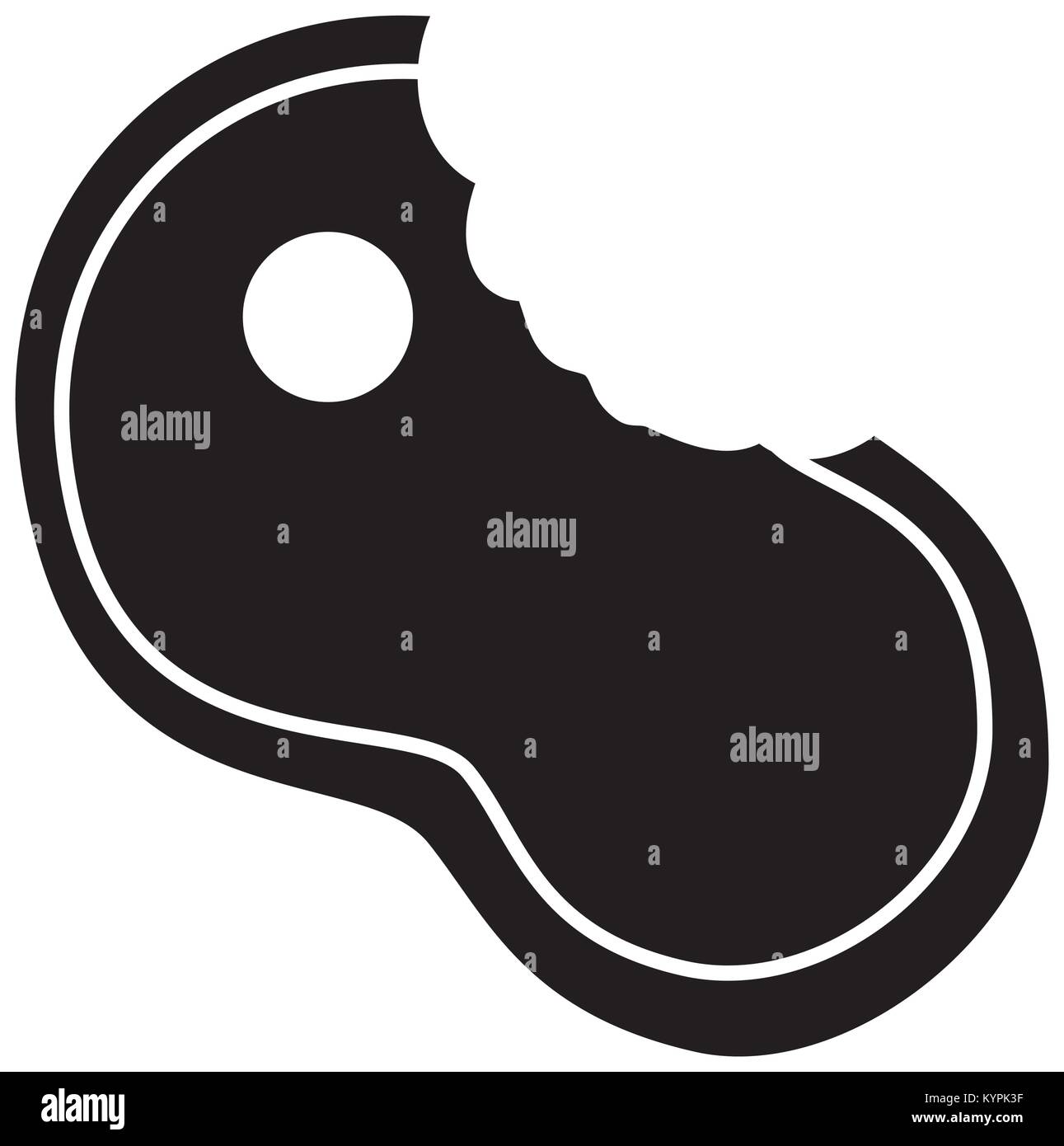 beef steak raw bitten icon image Stock Vector Image & Art - Alamy