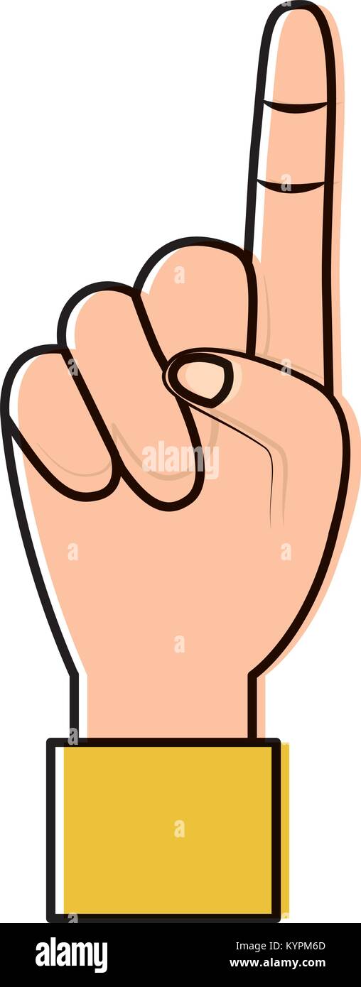 hand show forefinger finger pointing first Stock Vector Image & Art - Alamy
