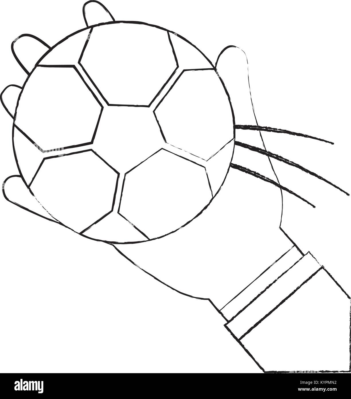 Hand Holding Football Ball Sport Stock Vector Image Art Alamy Hand Holding Football Ball Sport Stock Vector Image Art Alamy
