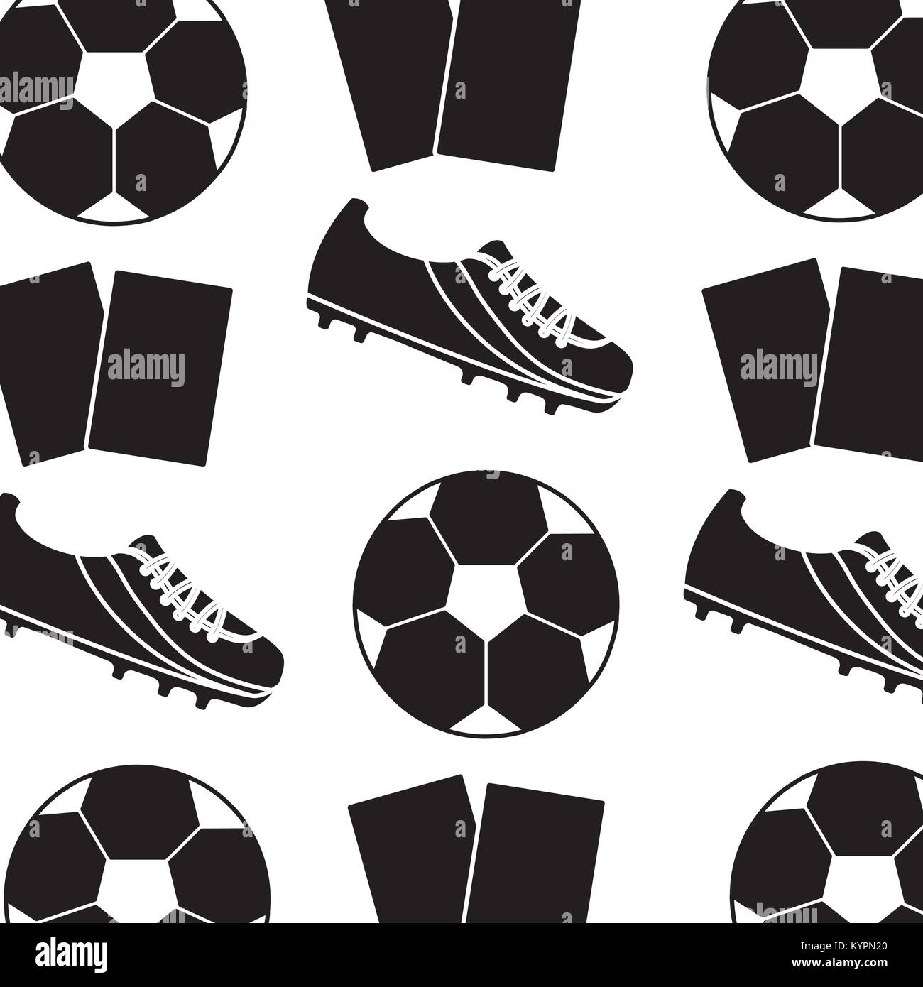 ball cleat cards football soccer pattern image Stock Vector Image & Art -  Alamy
