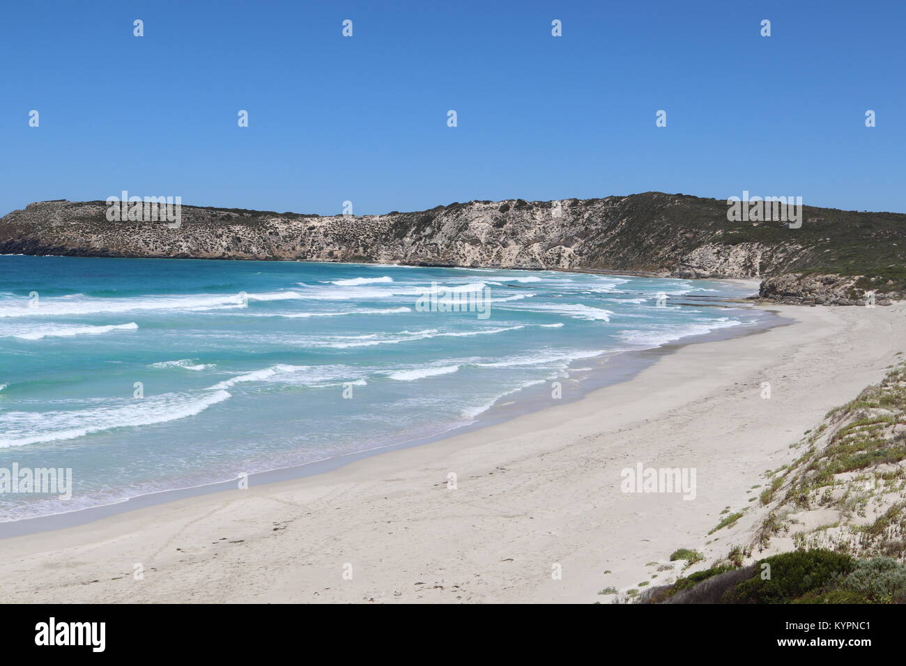 Deserted Beach on Kangaroo Island Stock Photo