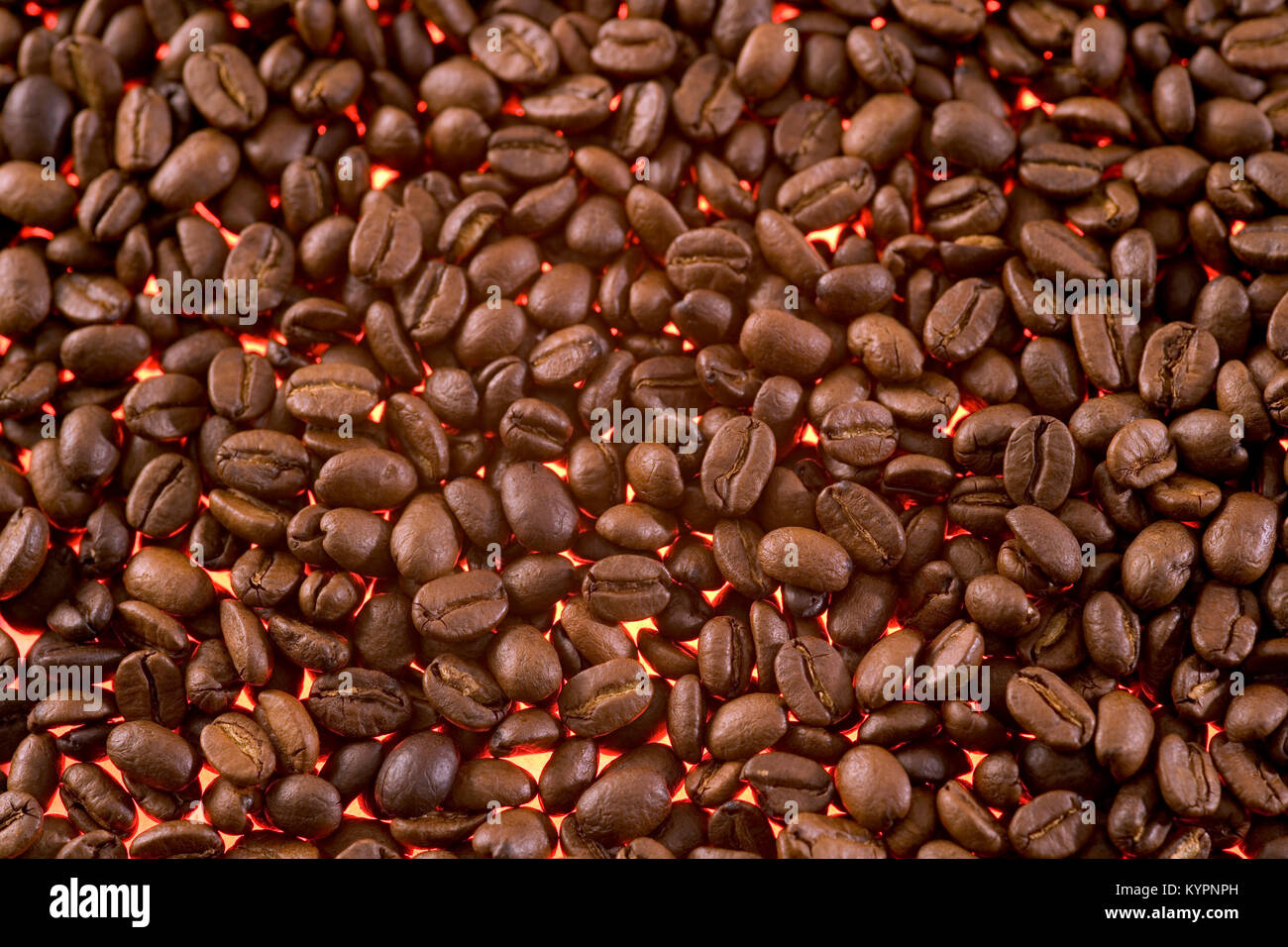 Roasted coffee beans background Stock Photo - Alamy