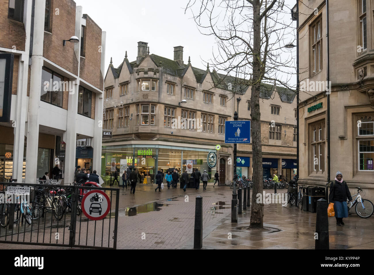 Barnwell gate corner pedestrianised area cambridge hires stock