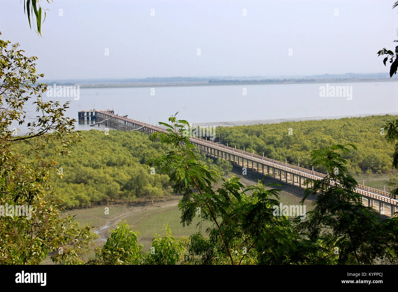 A landing station at Moheshkhali Iland in Cox's Bazar, Bangladesh Stock