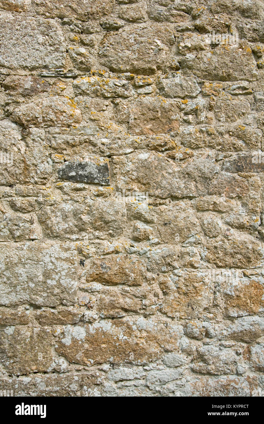 Old stone wall surface texture background Stock Photo