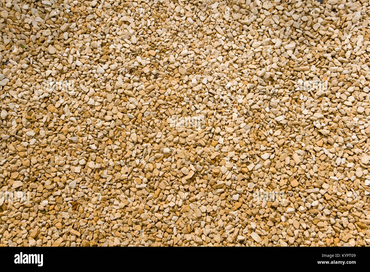 Limestone chippings texture full frame background close up Stock Photo