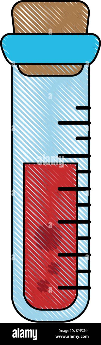Blood test tube Stock Vector Image & Art - Alamy