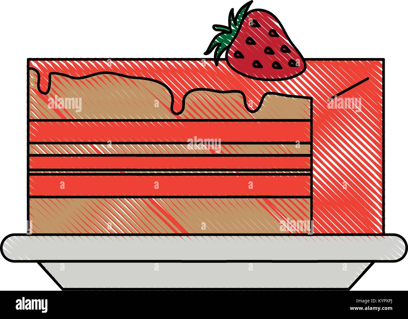 Delicious sweet cake Stock Vector Image & Art - Alamy