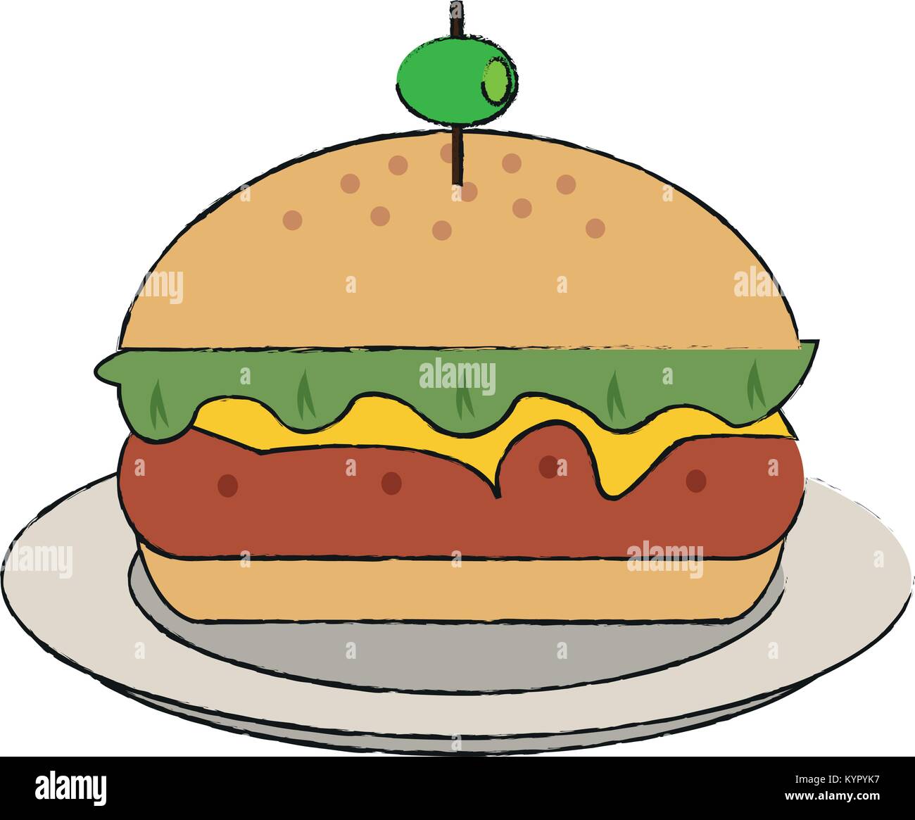 Hamburger fast food Stock Vector Image & Art - Alamy