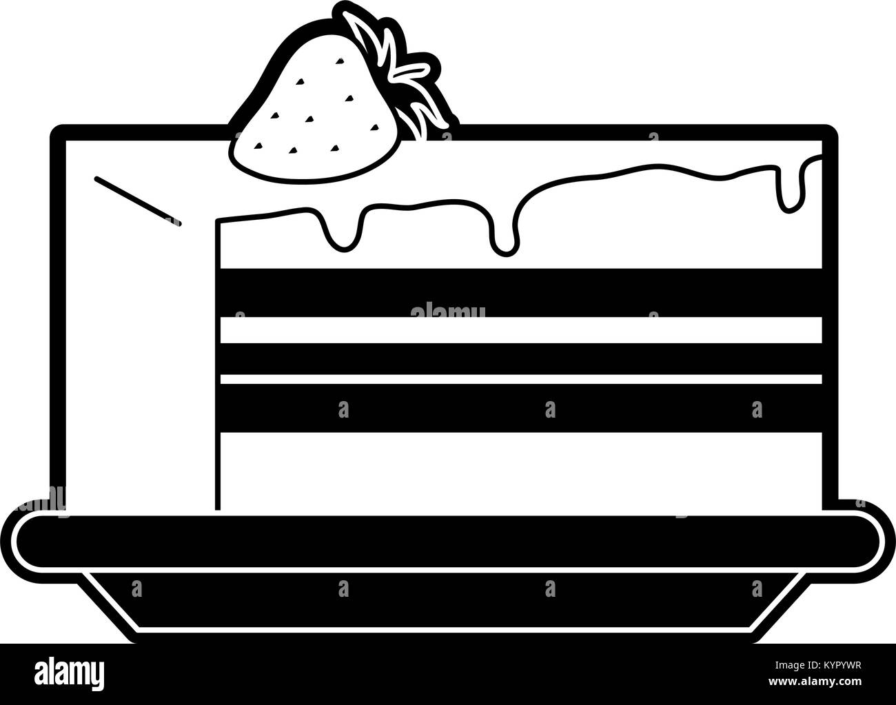 delicious-sweet-cake-stock-vector-image-art-alamy