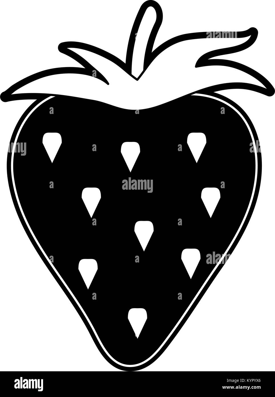 Strawberry fruit symbol Stock Vector Image & Art Alamy