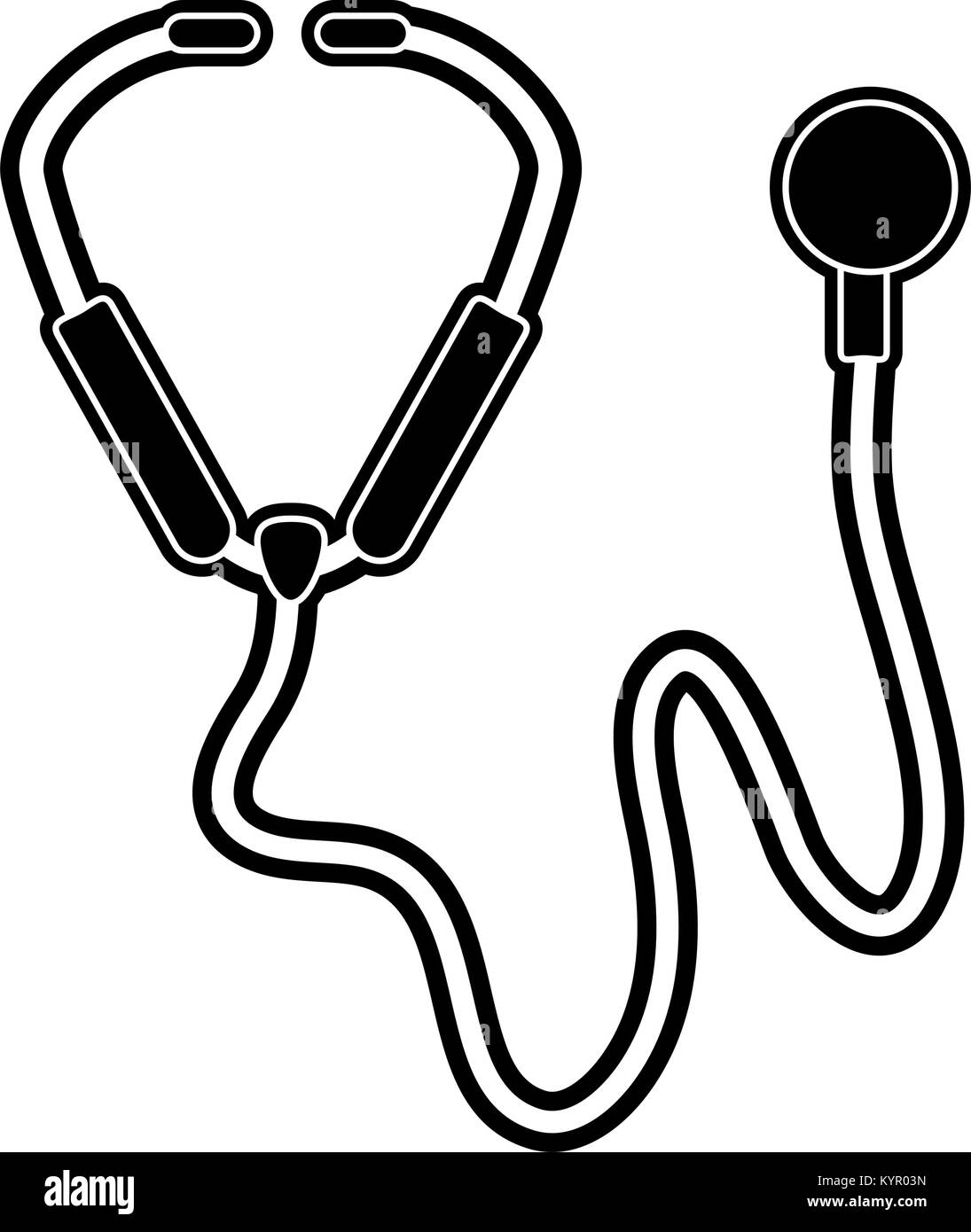 Stethoscope medical tool Stock Vector Image & Art - Alamy