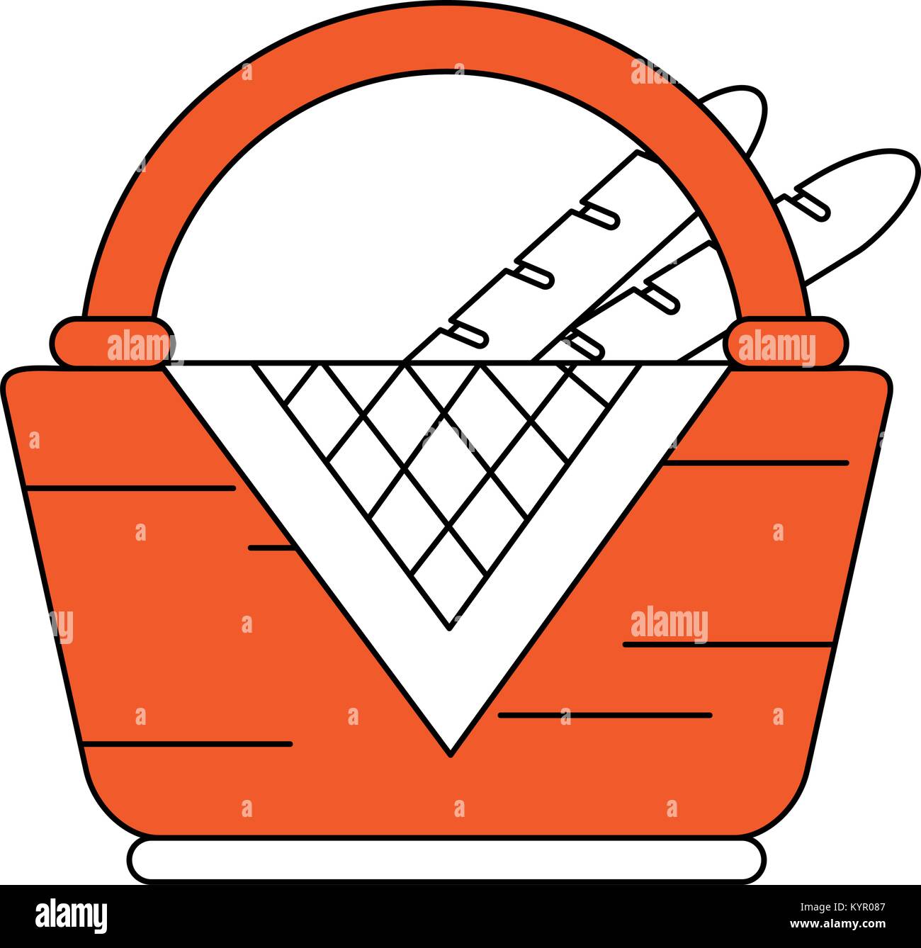 Picnic basket symbol Stock Vector Image & Art Alamy