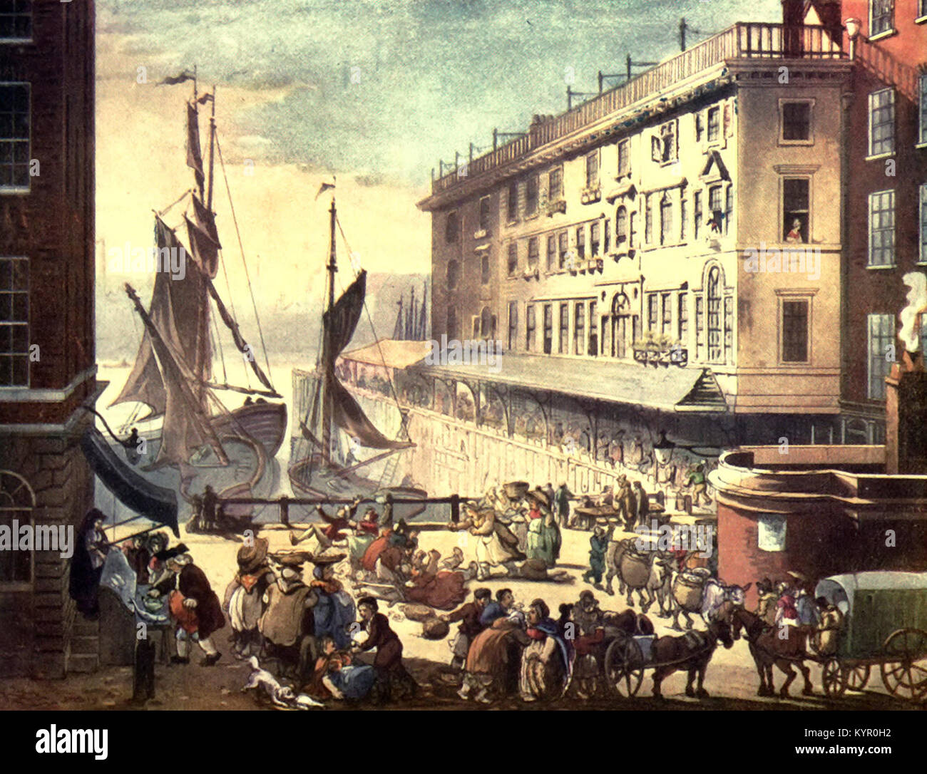 Billingsgate Market London, England, UK, circa 1900 Stock Photo Alamy