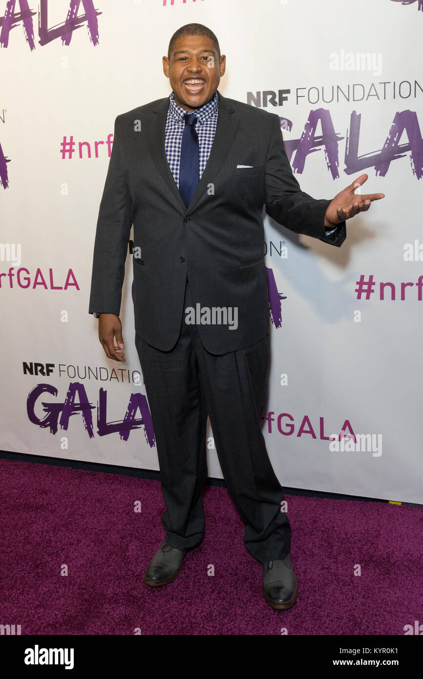 New York, NY - January 14, 2018: Omar Miller attends 2018 National retail federation foundation gala at Pier 60 Stock Photo